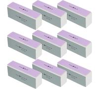 Operitacx Lot de 10 Limes à Ongles Eva à Quatre Faces Outil de Manucure Polyvalent pour Femmes Bloc Polissoir Ergonomique pour Nail Art et Soin des Ongles à Domicile Salon Professionnels