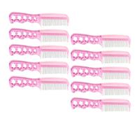 Operitacx Lot de 10 Peignes à Dents Métalliques Larges en Acier Inoxydable pour Perruques et Extensions de Cheveux Synthétiques et Naturels, Anti-statique, Résistants et