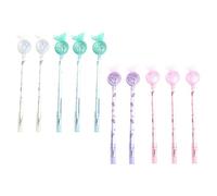 Operitacx Lot de 10 Stylos Gel Noirs à Paillettes, Encre Séchage Rapide, Écriture Fluide, Stylos Gel pour Étudiants et Fournitures Scolaires, Taille Standard, Usage Couleur Aléatoire