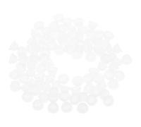 Operitacx Lot de 100 Bouchons en Caoutchouc pour Bouteilles D'huiles Essentielles, Bouchons Étanches Filetage 18 Dents, Prévient les Fuites, pour Bureau et Spa