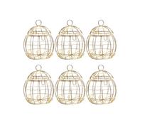 Operitacx Lot de 12 boîtes à bonbons en forme de cage à oiseaux, mini-boîtes de rangement vintage, décoratives pour les fêtes de mariage, d'Halloween et de Noël.