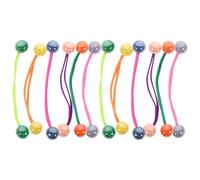 Operitacx Lot de 12 Élastiques à Cheveux pour Queue de Cheval, Boules Doubles Colorées, Haute Élasticité, en Gomme Résistante, Accessoires Polyvalents pour Femmes et Adolescentes, Couleurs