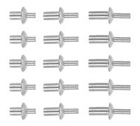 Operitacx Lot de 130 Rivets Aveugles en Aluminium à Noyau M5, Tête Ronde, Tailles 7 Mm, 9 Mm, 11 Mm, Rivets à Expansion pour Usage Domestique, Mécanique et Électronique, Assortiment