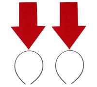 Operitacx Lot de 2 accessoires amusants pour cheveux - Créatif et drôle - Forme de pointe de flèche - Coiffe décorative pour la décoration d'Halloween