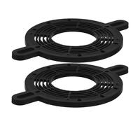 Operitacx Lot de 2 Bagues D'espacement pour Haut-parleurs de Voiture 5,5 X 3,8 Pouces en Plastique, Entretoises Universelles pour Médium, Support Antivibrations pour Installation