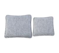 Operitacx Lot de 2 Coussins en Feutrine Naturelle 15x12,5 Cm et 18x16,2 Cm, Tapis de Feutrage Résistant à Haute Température, Base Polyvalente pour Feutrage à L'aiguille et Loisirs Créatifs