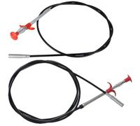 Operitacx Lot de 2 Déboucheurs de Canalisations Flexibles 90cm et 200cm, Pinces de Préhension en Acier Inoxydable, Outils de Nettoyage Domestique pour Évier, et Lavabo, Extraction