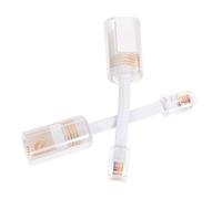 Operitacx Lot de 2 Démêleurs de Cordon Téléphonique Rotatifs à 360°, Adaptateurs Anti-Pivotement Rj11 Rj9, Couleur Blanche, Accessoires pour Ligne Fixe, Anti-Enroulement et Protection du
