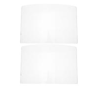 Operitacx Lot de 2 Lentilles de Protection Faciale en Verre 3 Mm pour Masque de Sablage, Écran Anti-poussière pour Ponçage Industriel, Visière Résistante et Compatible pour Usage Extérieur