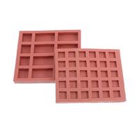 Operitacx Lot De 2 Moules Miniatures pour Carrelage De Sol Briques Construction De Maison De Poupée Décoration De Table De Sable Mini Briques Murales Miniatures Moule