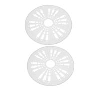 Operitacx Lot de 2 Pièces de Repassage pour Vêtements, Couvercle de Baril de Déshydratation en Plastique Blanc, Compatible Plupart des Machines à Laver