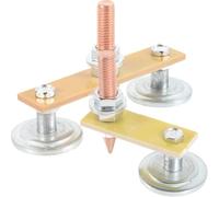 Operitacx Lot de 2 Pinces de Soudure Magnétiques en Fer Aimant Puissant, Faciles à Fixer, Résistantes aux Chocs, Accessoires de Soudage Fixation Stable