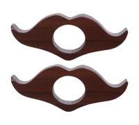 Operitacx Lot de 2 Porte-pages pour Lecture en Bois de Noyer 8,5 X 3,3 X 1,5 Cm, Support Pouce Ergonomique, Compact et Portable, Accessoire Lecture Pratique pour Livres et Romans