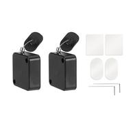 Operitacx Lot de 2 Set de Cordons de Sécurité Rétractables pour Télécommande 2 M avec Verrouillage Réglable, Câble Anti-Perte Compatible Téléviseur, Manette et Tablette, Accessoires