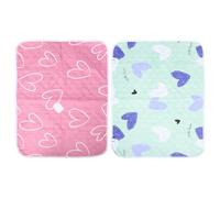 Operitacx Lot de 2 Tapis absorbants pour Cage à Lapins, 70 x 50 cm, lavables, imperméables et réutilisables, pour Hamsters, Lapins et furets.