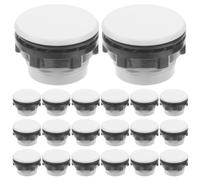 Operitacx Lot de 20 caches pour prises à montage sur panneau - Bouchons pour boîtiers électriques - Capuchons de protection en plastique pour interrupteurs de 15 mm de diamètre - Accessoires pour