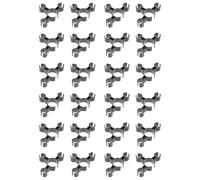 Operitacx Lot de 24 Clips Porte-Bougie en Plastique Noir, Porte-Bouteille de Vin Robuste pour Fêtes, Fixation Sécurisée des Bougies sur Bouteilles, pour Soirées et Anniversaires