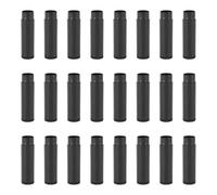 Operitacx Lot de 25 Tubes Lèvres Noirs en Plastique 5g Bouchons, Contenant Rond pour Gloss, Mécanisme à Roue Tournante et Rangement Pratique pour Soins des Lèvres
