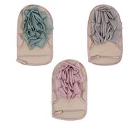 Operitacx Lot de 3 Éponges Exfoliantes Bain, Double Face, Couleurs Assorties, Nettoyage Profond du Corps, Exfoliant pour Peau Sensible, Accessoire de Polyvalent