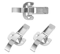 Operitacx Lot de 3 Loquets Métalliques à Bascule en Fer pour Boîte à Outils de Camion, Verrou à Ressort Robuste, Clips de Boucle pour Benne, Fixation Sécurisée pour Caisse Industrielle,