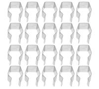 Operitacx Lot de 30 Clips de Fixation en Acier Inoxydable pour Moustiquaire, Dispositifs de Retenue Robustes pour Cadre de Fenêtre, Porte et Porte de Garage, Installation Rapide et Solide,
