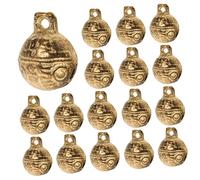 Operitacx Lot de 30 Pendentifs Cloche en Cuivre Vintage 20 Mm, Breloques pour Fabrication De Bijoux Anciens, Accessoires Suspendus pour Bracelets Et Colliers, Décoration Artisanale, Présent Fête Noël