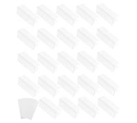 Operitacx Lot de 30 Porte-étiquettes Pvc 60x25mm Clips Transparents pour Étagères Métalliques Organisation Bureau Commerce Magasin