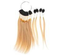 Operitacx Lot de 30 Set de Set de Mèches de Cheveux Véritables Blond Doré pour Entraînement la Coloration, Kit Professionnel pour Retouche Cheveux Gris, Compatible Salon et Usage