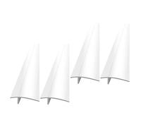 Operitacx Lot de 4 Couvre-espaces en Silicone Transparent pour Plan de Travail la Cuisine, Protection Résistante la Chaleur, Bouchon D'espacement pour Plaques de Cuisson, Installation