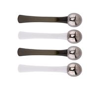 Operitacx Lot de 4 Cuillères de Massage pour Yeux et Visage en Alliage de Zinc, Mini Masseur Oculaire, Applicateur de Crème Contour des Yeux, Outil de Soin pour Réduire la Fatigue Oculaire,