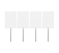 Operitacx Lot de 4 écrans à lentilles optiques blancs : plaque lumineuse à surface mate pour expériences de physique, 12,7 x 8,1 cm (5 x 3,2 pouces), équipement optique pour écoles, salles de