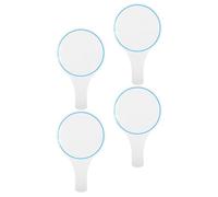 Operitacx Lot de 4 Pagaies Effaçables à Sec Tableau de Score 15X25 CM Bleu Mini Tableau Blanc Portable Face Kit d’Affichage pour Juges et Vote en Bureau ou Concours