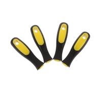 Operitacx Lot De 4 Poignées De Lime Ergonomiques Anti-dérapantes 20 Cm En Plastique Robuste Noir Et Jaune Pour Râpes Métal Artisanat Usage Professionnel