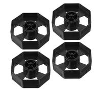 Operitacx Lot de 4 Sets de Roues de Remplacement pour Distributeur de Ruban Adhésif, Inserts Compatibles pour Dévidoir de Bureau et Emballage, Pièces Détachées en Plastique Solide pour