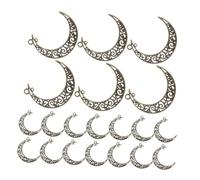 Operitacx Lot De 40 Breloques Pour Bracelets Bijoux Pendentifs Lune Breloques Lune Pour La Fabrication De Bijoux Pendentifs Lunaires Solaires Phases De Ronds