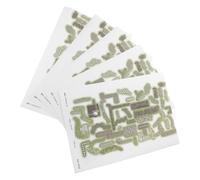 Operitacx Lot de 5 Autocollants Carreaux pour Bac à Sable Zen, Pavés Adhésifs 3D Imitation Pierre pour Jardin Féerique Miniature, Revêtement de Sol Aménagement Paysager Décoratif, Découpe