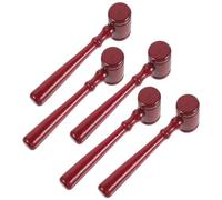 Operitacx Lot de 5 Mini-marteaux de Juge - Petits Marteaux en Bois de 10,9 Cm pour Enfants, Avocats, Juges Et Commissaires-priseurs