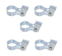 Operitacx Lot de 5 Pinces pour Panneaux de clôture grillagée, connecteurs pour Tubes de 35 mm (1,38 po), Fixations à Arceau Unique pour Assemblage de clôtures de poulailler, de Cages à Poules et de