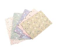 Operitacx Lot De 5 Sets De Papiers à Lettres A5 avec Enveloppes Assorties Imprimé Floral Multicolore, Papier D’enveloppe, pour Invitations, Correspondance Et Messages Personnels