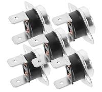 Operitacx Lot De 5 Thermostats De Remplacement Pour Sèche-linge 250v 16a 185℉, Fusible Thermique Protecteur Compatible Appareils Électroménagers, Élément Chauffant Sécurisé Pour Séchage Domestique