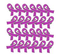 Operitacx Lot De 50 Broches En Ruban - Broches De Sensibilisation En Alliage Ruban D'Espoir En Émail Pour La Reconnaissance Des Œuvres Caritatives De Santé Événement Public