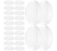 Operitacx Lot de 50 Lentilles Pédagogiques de Physique Double Face Convexes en Acrylique, Lentilles Optiques Claires Faciles à Utiliser pour Projets DIY et Enseignement Scientifique