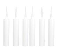 Operitacx Lot De 6 Cartouches De Calfeutrage Vides Réutilisables 10 Oz Plastique Rechargeables Pour Pistolet À Mastic Scellement Et Réparations Domestiques Facile À Utiliser