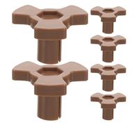 Operitacx Lot de 6 coupleurs pour plateau tournant de four à micro-ondes - Support universel en plastique pour plateau en verre, support en forme de Y pour accessoires de remplacement de four de