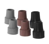 Operitacx Lot de 6 Embouts de Béquilles en Caoutchouc Antidérapants, Coussinets de Rechange pour Cannes et Bâtons de Marche, Diamètre 19 Mm, Accessoires Résistants aux Intempéries