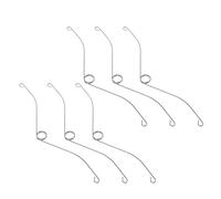 Operitacx Lot de 6 Pinces à Ressort Métalliques 1,4 X 15,6 Mm pour Ventilateur de Salle de Bain, Clips de Remplacement pour Grille de Ventilation, Fixation Solide pour Ventilation