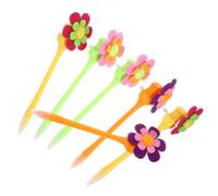 Operitacx Lot De 6 Stylos Motif Floral Tournesol 0,7 Mm Pointe Extra Fine Couleurs Mélangées Décoratifs Pour Bureau Étudiants