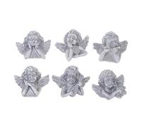 Operitacx Lot De 60 Breloques Anges En Résine Argentées Pour Décoration De Coque De Téléphone, Accessoires D’artisanat Diy, Léger Et Délicat, Pour Amateurs De Bricolage, Assortiment Multicolore