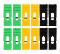 Operitacx Lot de 60 Capuchons de Court-Circuit 2,54 Mm Pitch, Plastique Solide, Couleurs Assorties Noir, Jaune et Vert, Bouchons Ouverts et Fermés pour Carte Mère, Lecteur DVD, Connecteurs