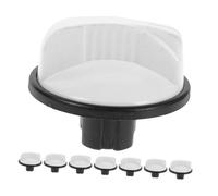 Operitacx Lot De 8 Boutons De Minuterie De Lave-Linge En Plastique Beige Bouton De Commande De Remplacement Pour Machine À Laver
